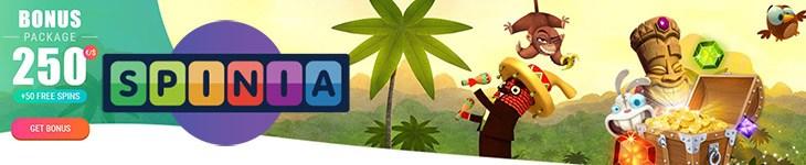 Spinia Bonus met gratis spins bij registratie Spinia Bonus met gratis spins bij registratie