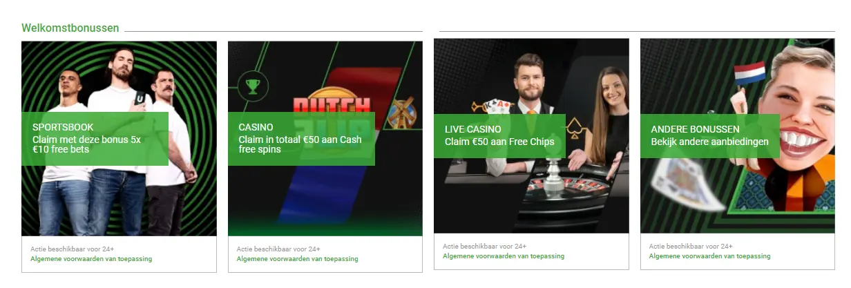 bonussen bij unibet casino