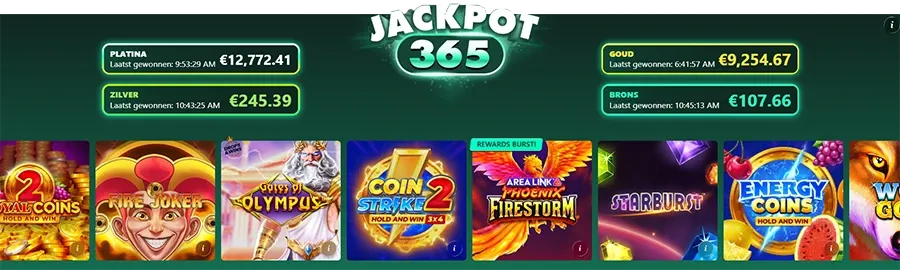 jackpots bij bet365