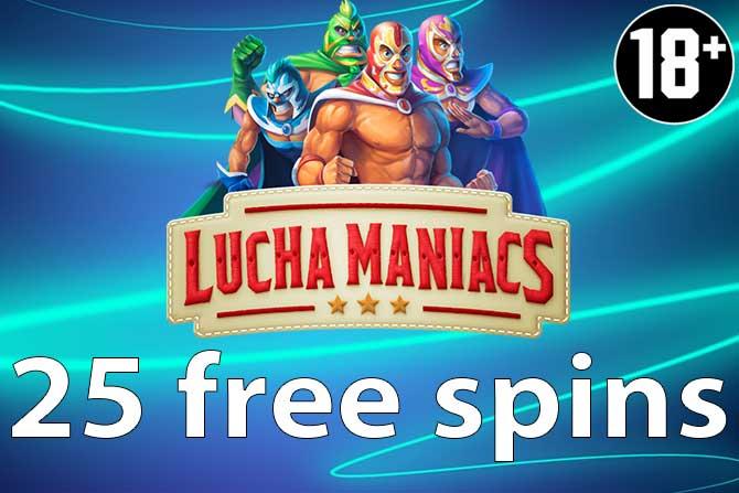 25 free spins Lucha Maniacs Mr Green