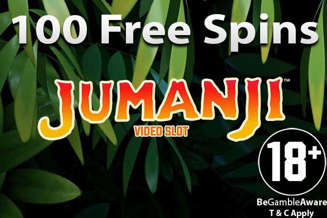 100 Jumanji free spins