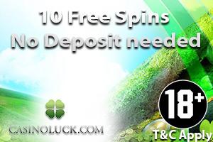 Casinoluck no deposit free spins