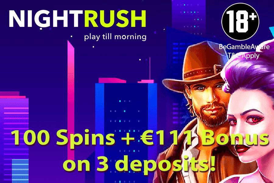 Nightrush casino free spins
