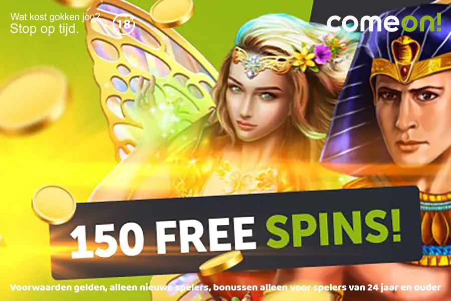 150 free spins bij comeon casino